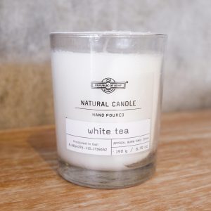 190gr Scented Candle AROMATHERAPHY - White Tea - Republic of Soap