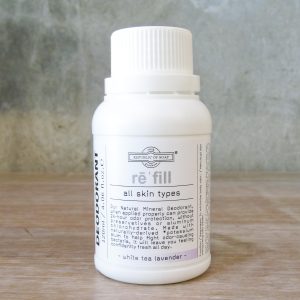 120ml REFILL for Natural Deodorant Roll On - Non - staining - no paraben - Republic of Soap