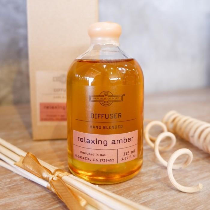 Reed Diffuser Aromatherapy 115ml - Relaxing Amber w/ Reed Sticks