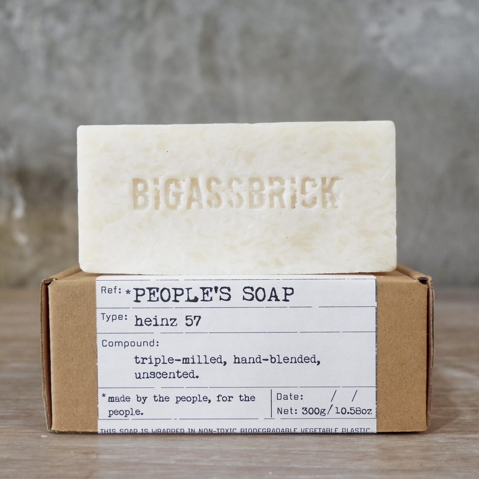 Natural Soap Bar - BIGASSBRICK 300g - People's Soap - Republic of Soap