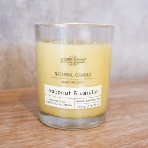 190gr Scented Candle AROMATHERAPHY - Coconut & Vanilla