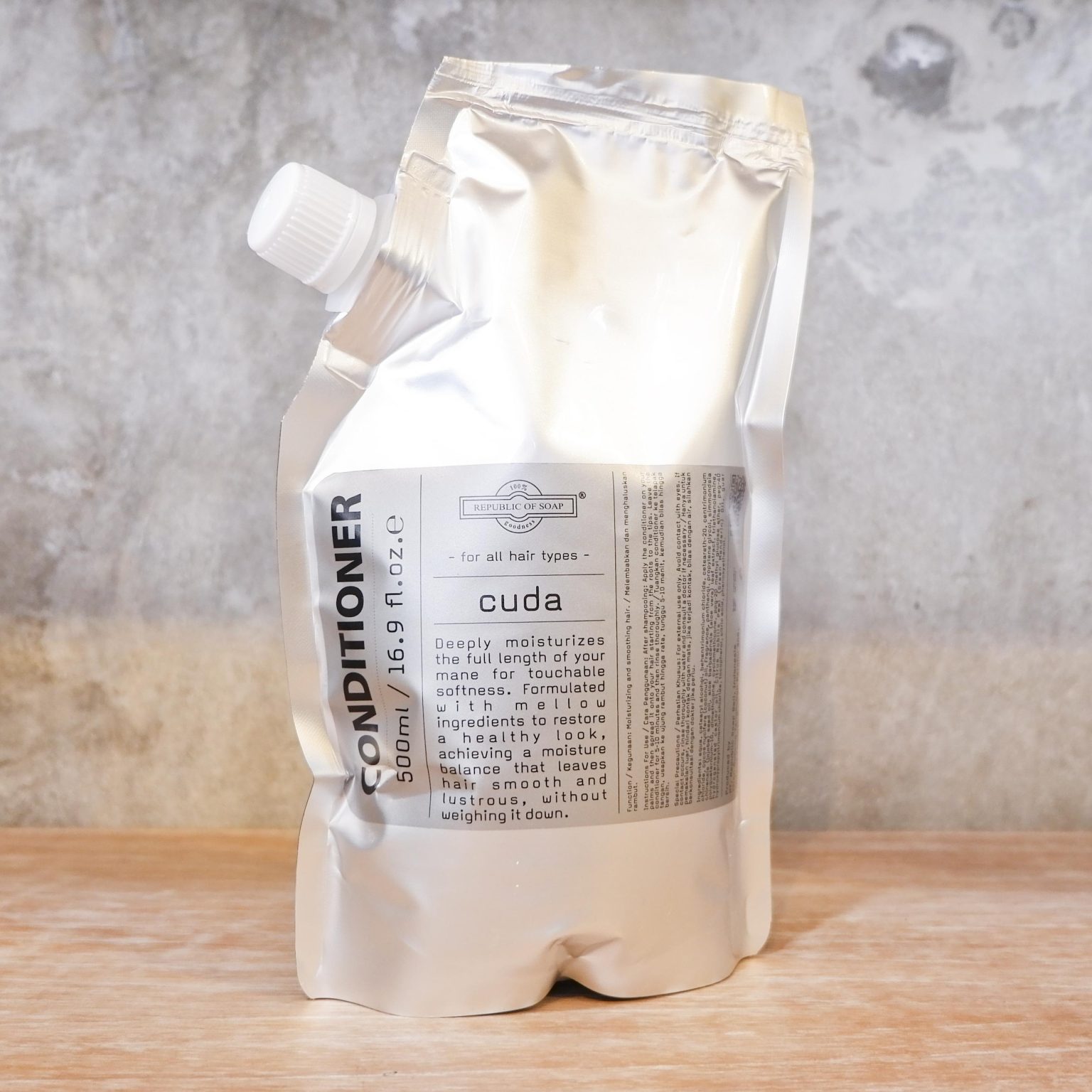 REFILL POUCH CONDITIONER 500ml - CUDA - Republic of Soap