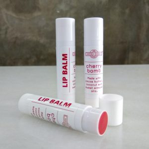 LIP BALM - Cherry  made with Cacao Butter and Coconut Oil