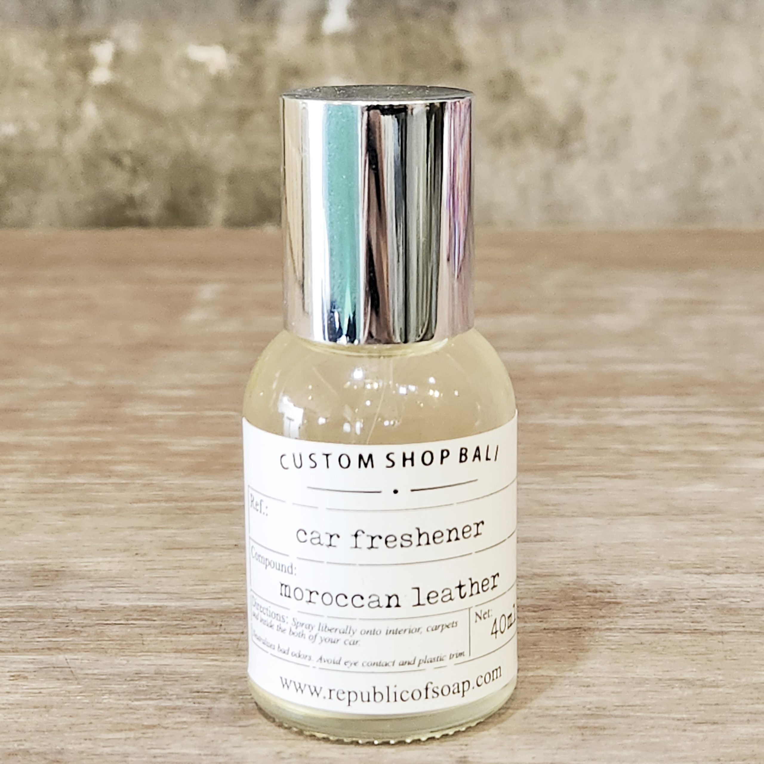 Pengharum Mobil, Parfum Mobil, Car Freshener Spray - Moroccan Leather