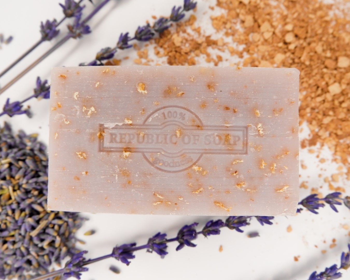 Natural Soap Bar - Lavender & Oatmeal - Republic of Soap