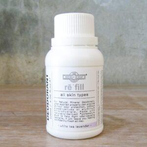 120ml REFILL for Natural Deodorant Roll On - Non - staining - no paraben - Republic of Soap