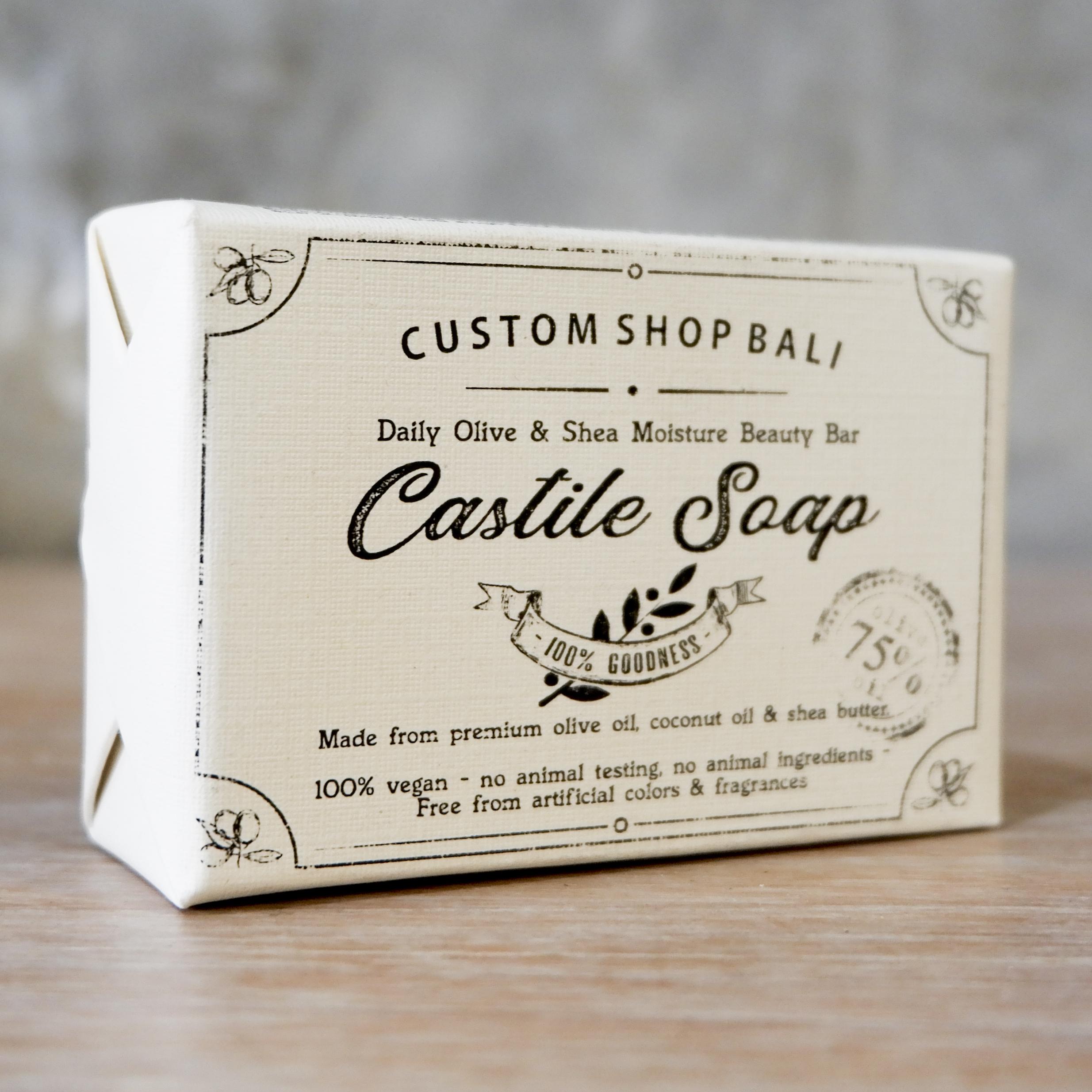 Castile Soap - Daily Premium Olive & Shea Moisture Beauty Bar - 190gr