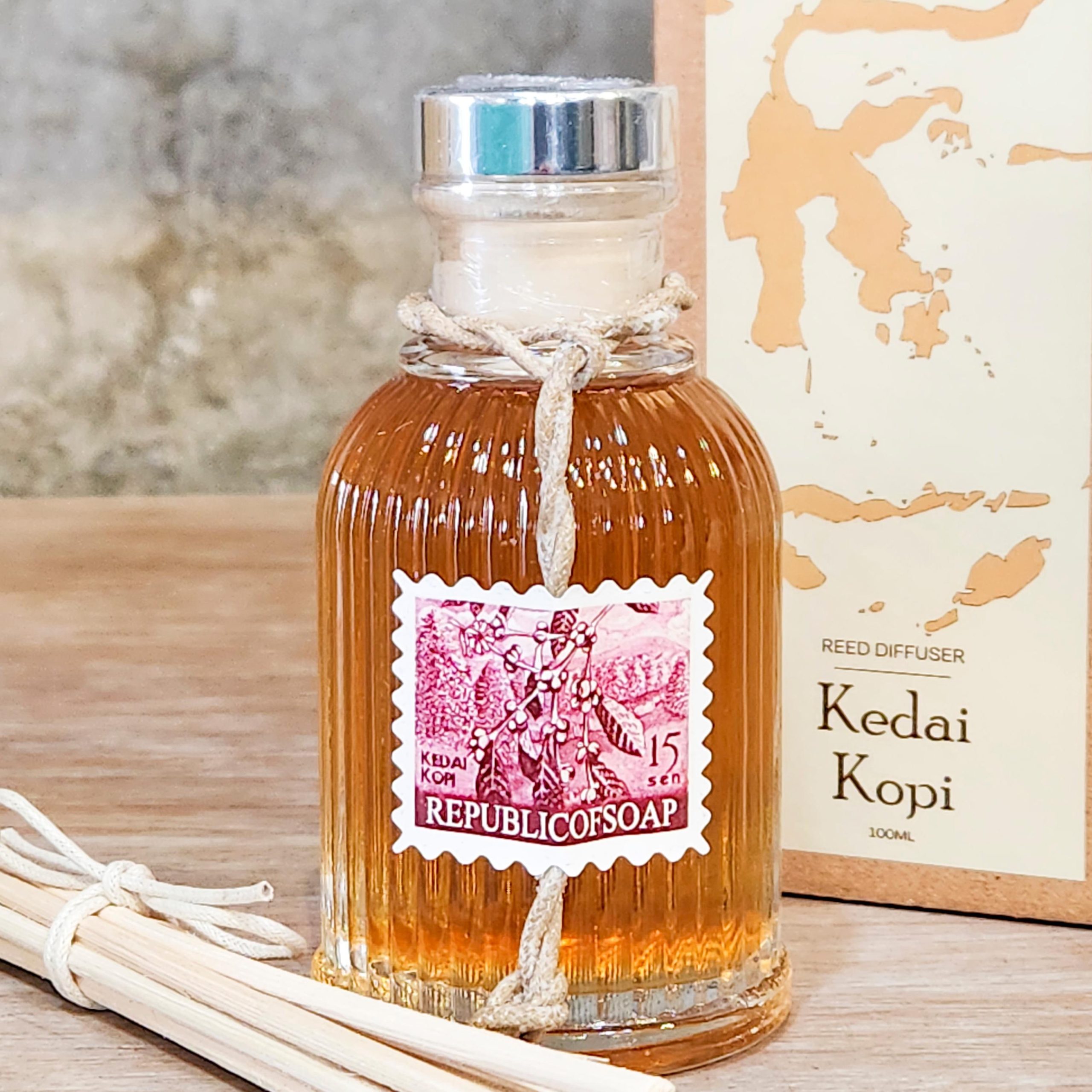 Reed Diffuser - Kedai Kopi - Heritage Collection - 100ml Aromatherapy