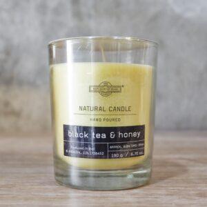 190g Scented Candle AROMATHERAPHY - Black Tea Honey - Republic of Soap