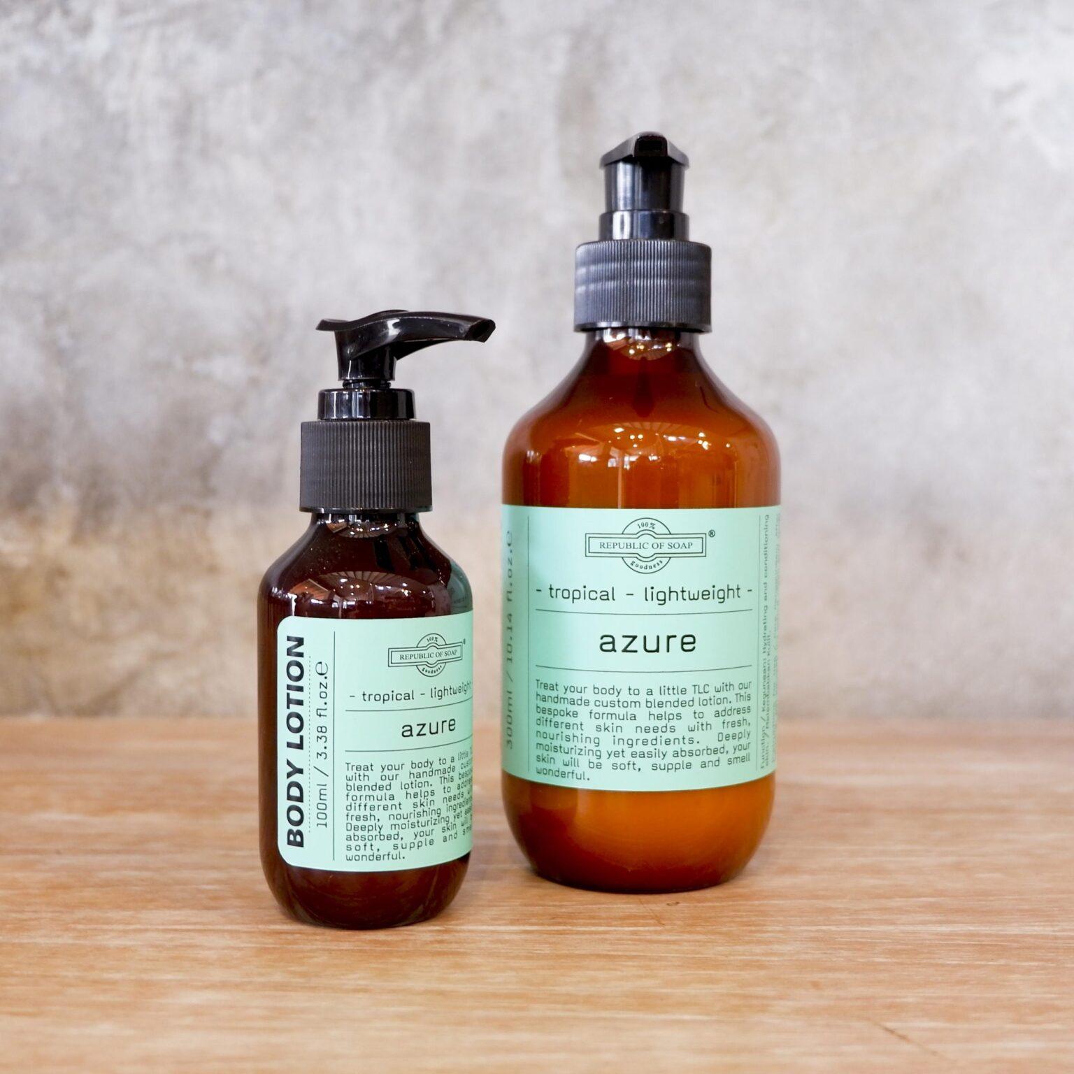 Moisturizing BODY LOTION 100ml - AZURE - Republic of Soap