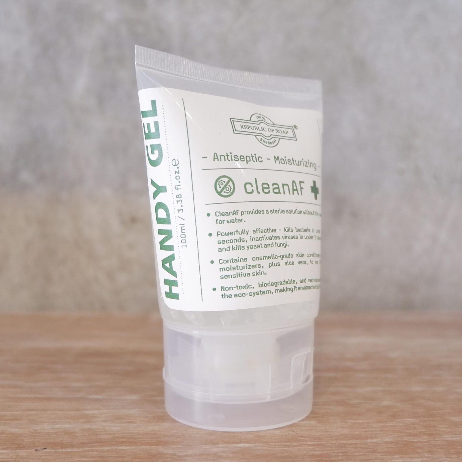 Hand Sanitizer Handy Gel cleanAF Antiseptic & Moisturizing 100ml Tube