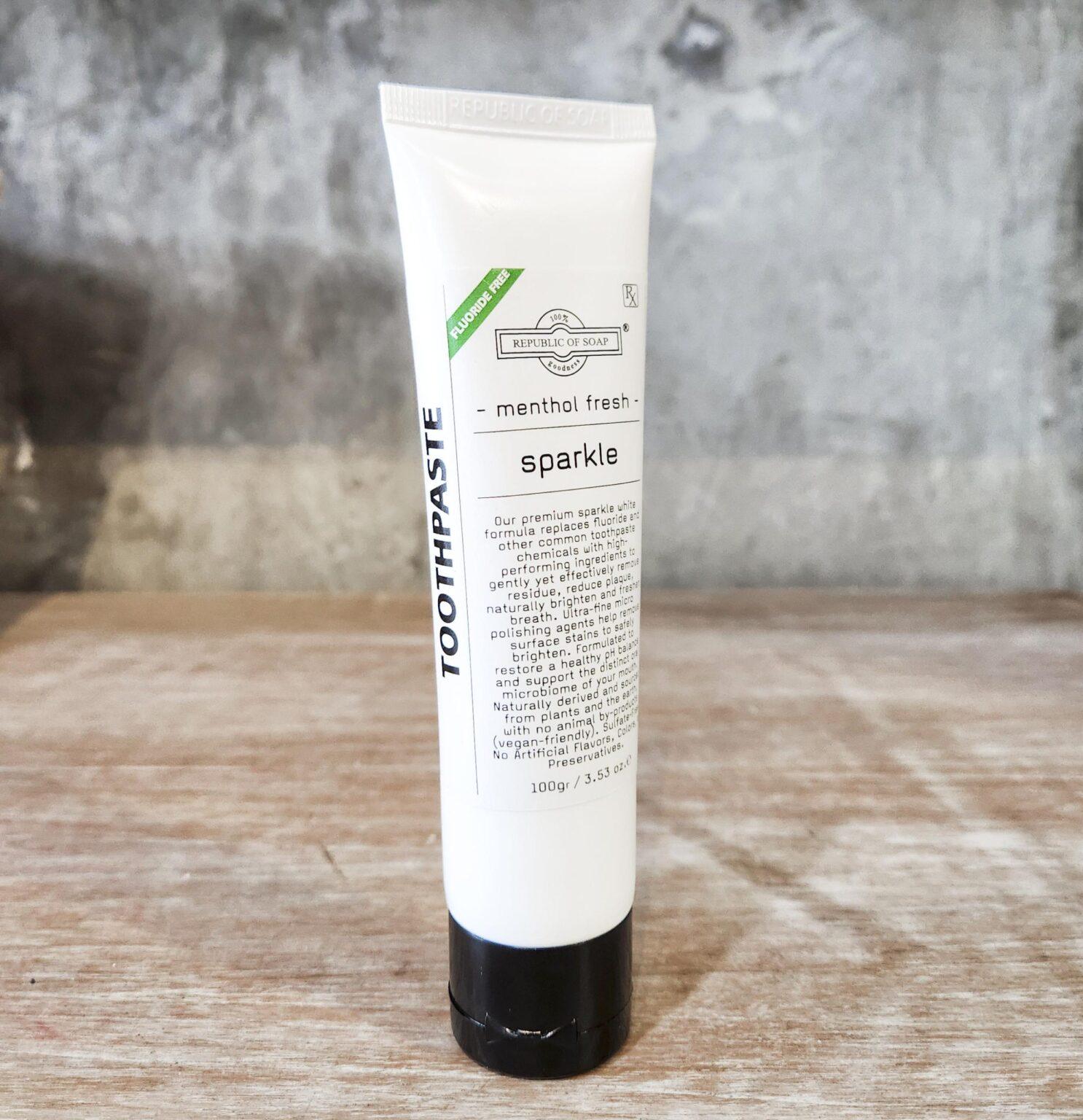 TOOTHPASTE - Sparkle - Menthol Fresh - 100ml - Republic of Soap