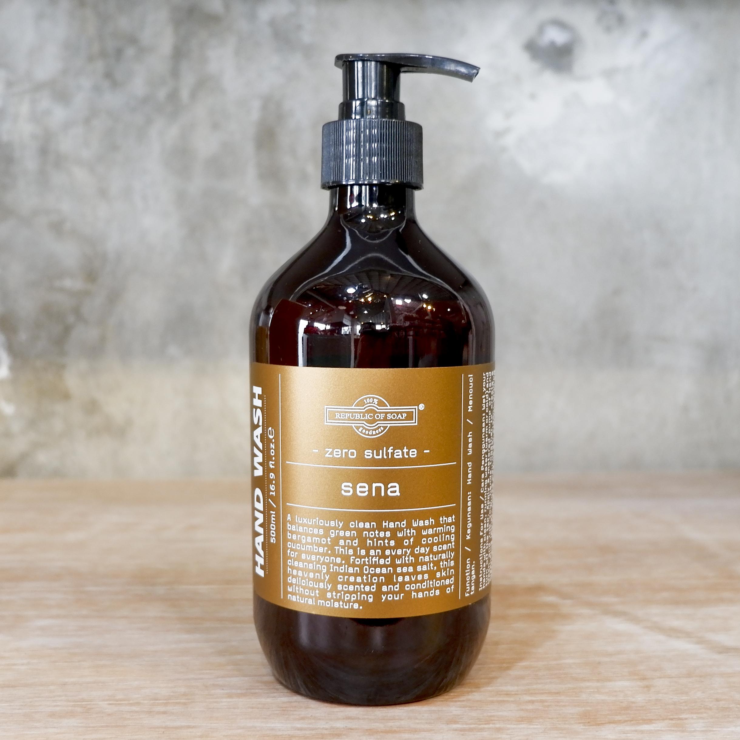 HAND WASH Liquid Soap 500ml - SENA - Sulfate Free - Republic of Soap