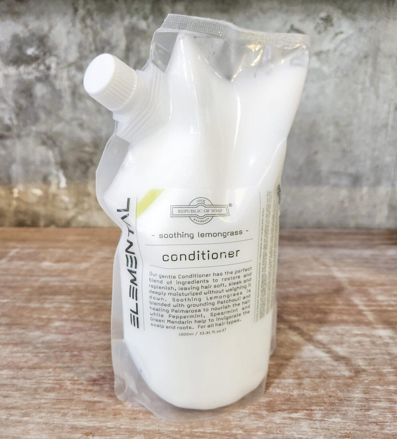 Conditioner Soothing Lemongrass Refill Pouch 1L ELEMENTAL Collection