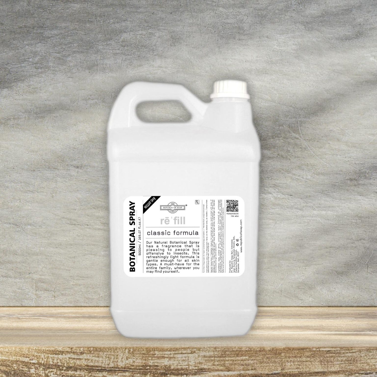 Refill 5L Insect Repellent - Bugger Off - Botanical Spray - Classic