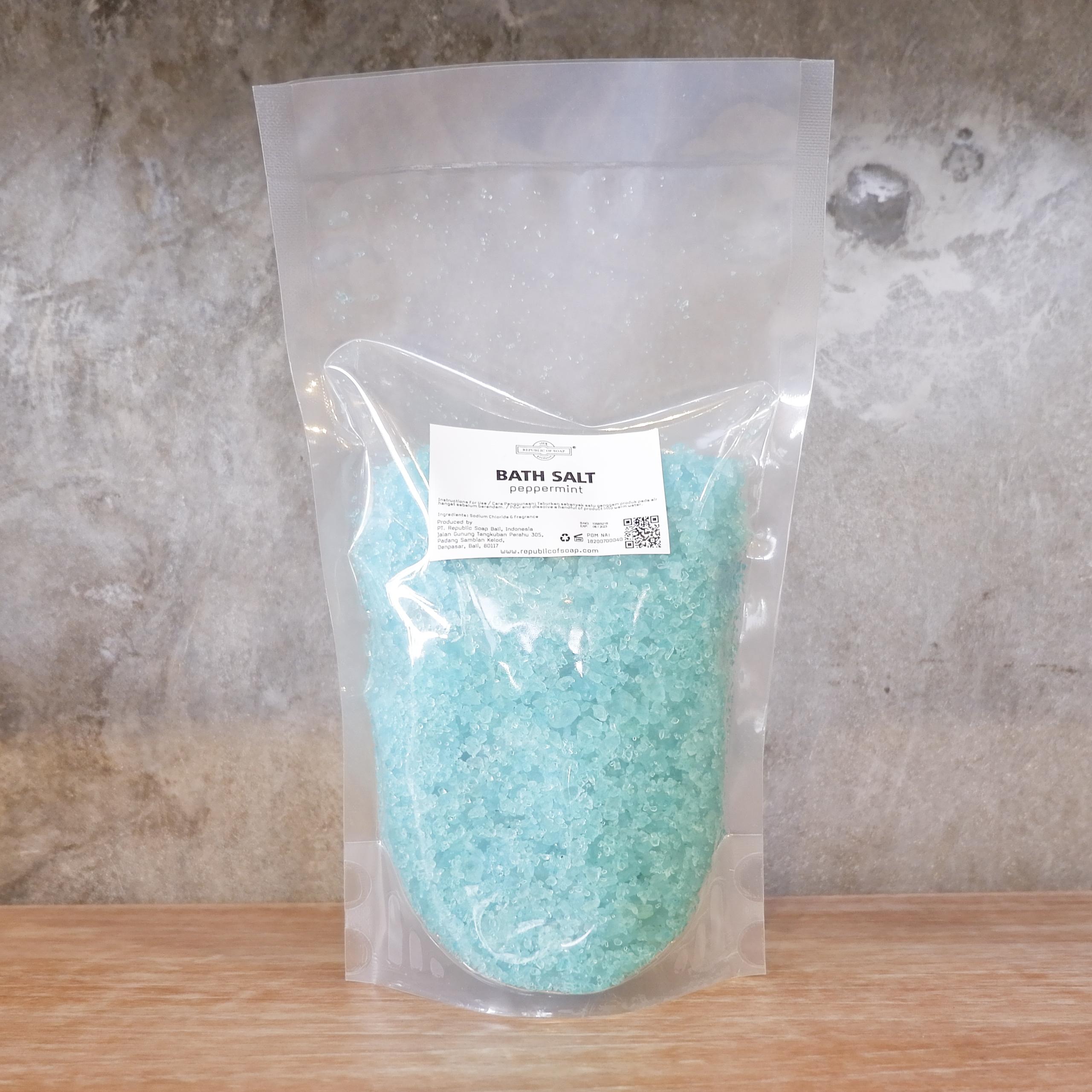 BATH SALT - Peppermint - 1kg - Republic of Soap