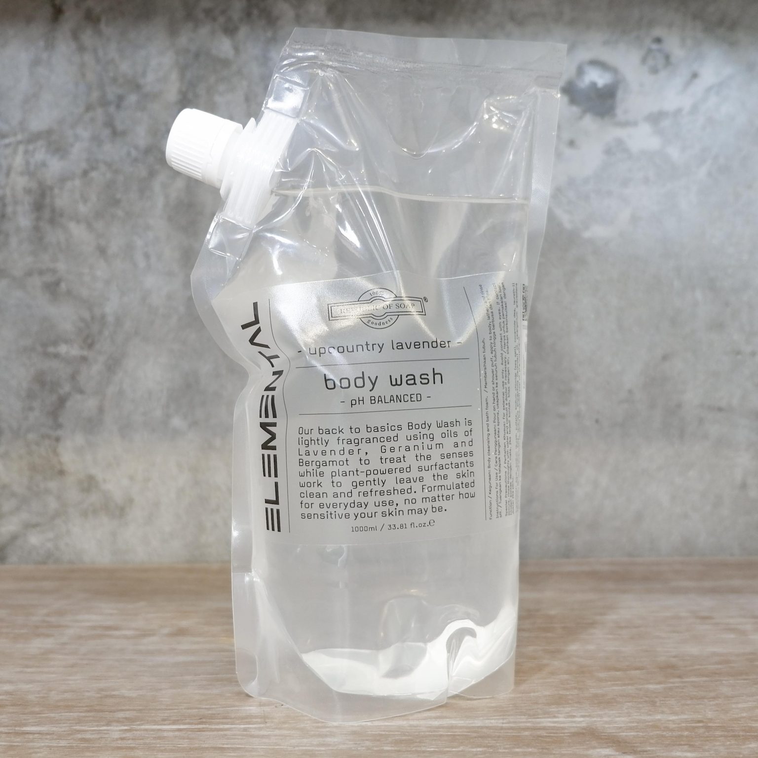 Body Wash Refill Pouch 1L - Upcountry Lavender - ELEMENTAL Collection
