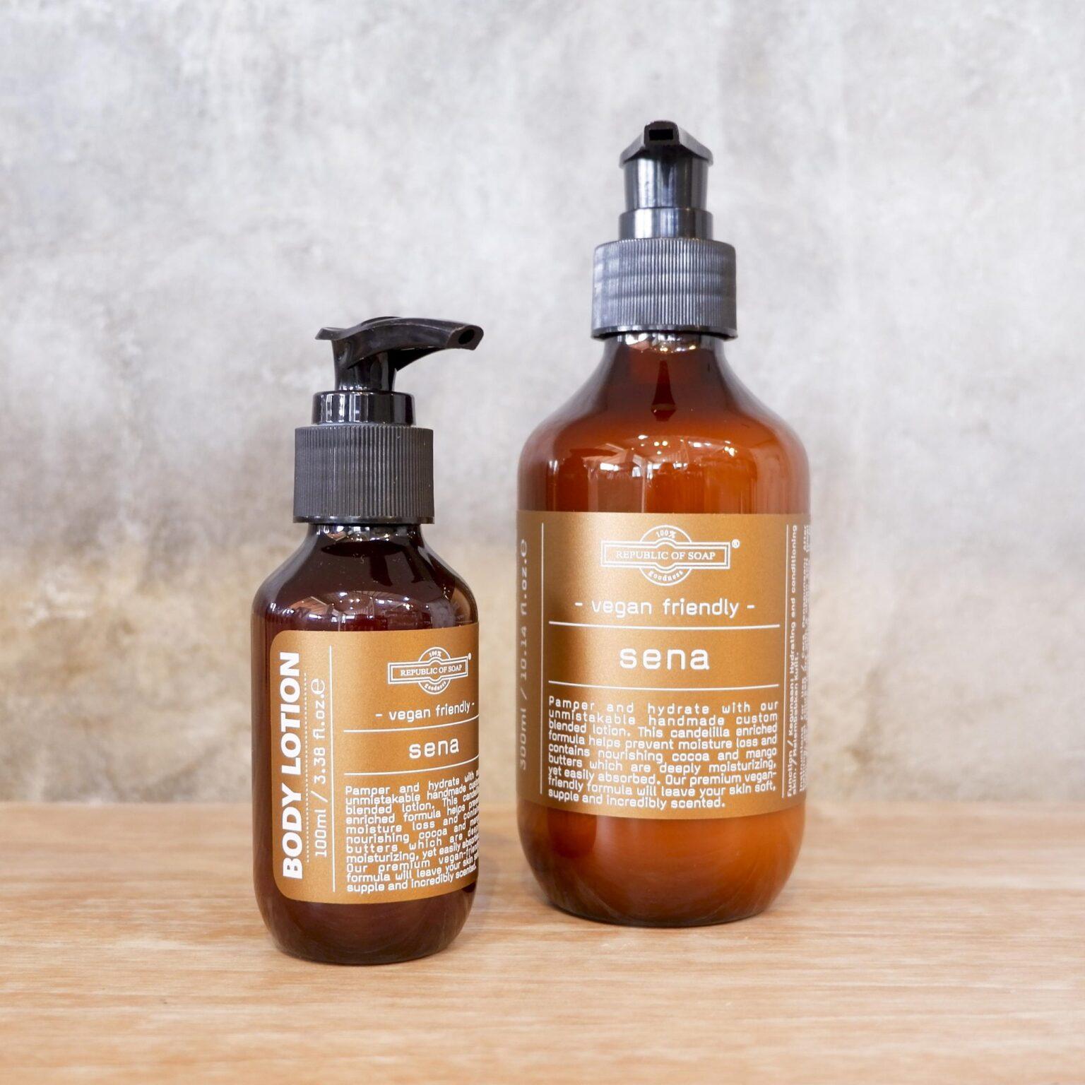 Vegan friendly BODY LOTION 100ml - SENA - Republic of Soap