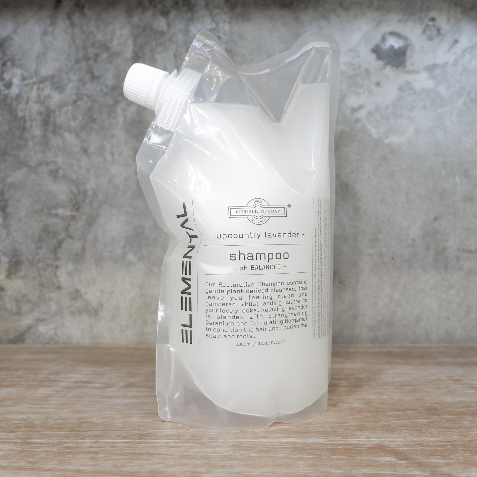 Shampoo Refill Pouch 1L - Upcountry Lavender - ELEMENTAL Collection