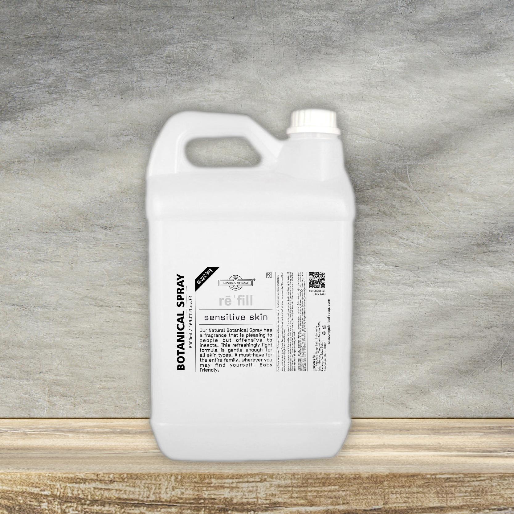 Refill 5L Insect Repellent - Bugger Off - Botanical Spray- Sensitive