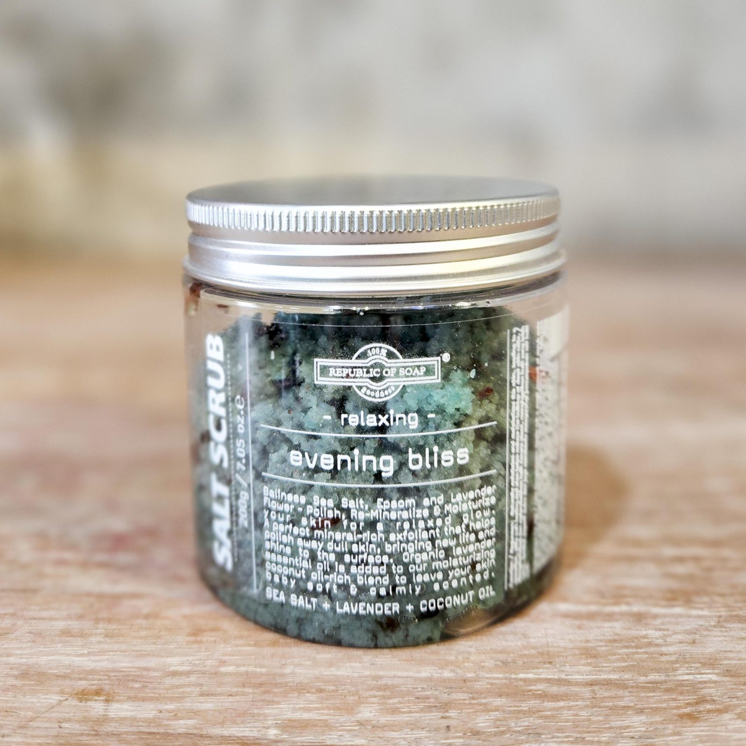 Sea Salt Body Scrub Relaxing Evening Bliss 200g - Republic of Soap
