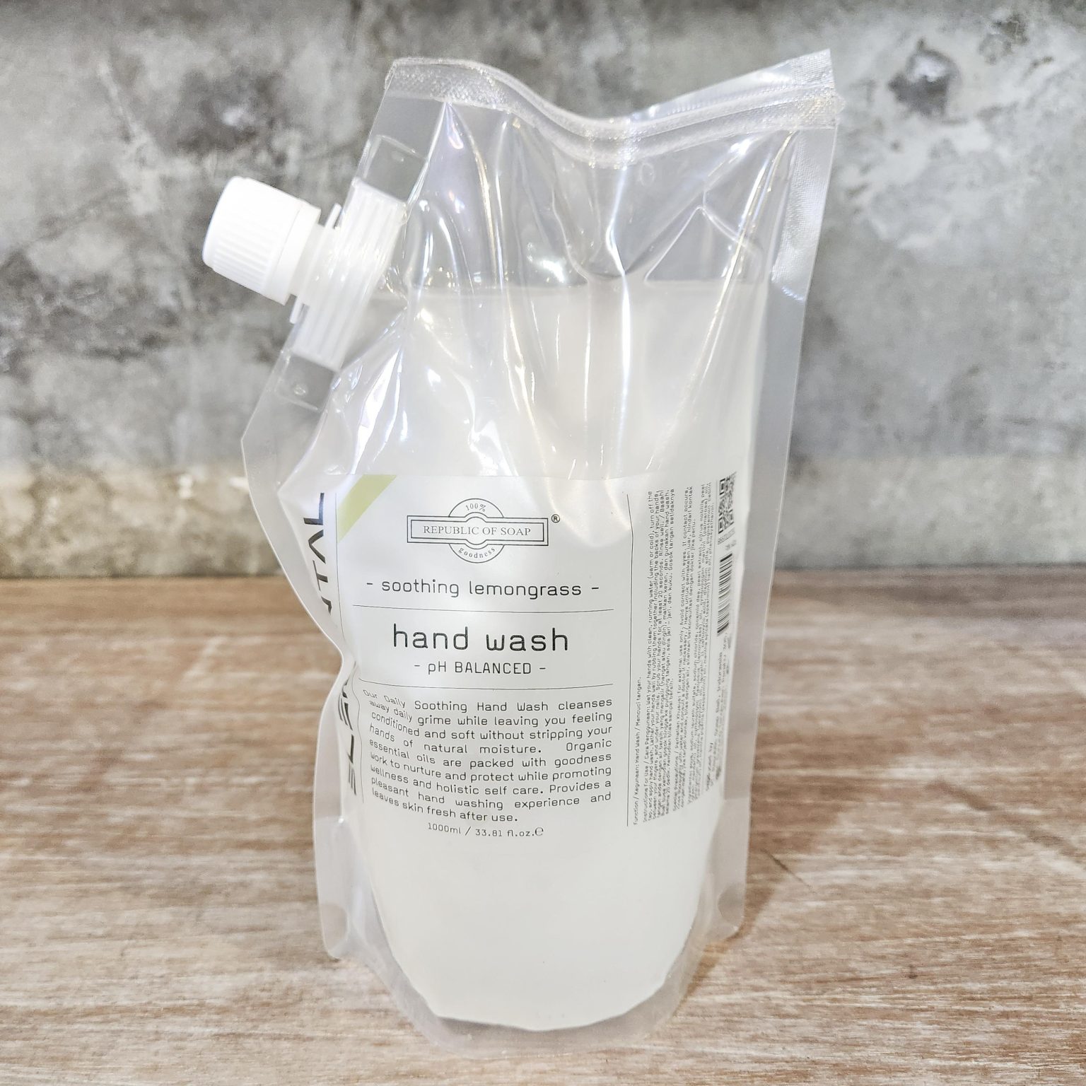 Hand Wash - Soothing Lemongrass Refill Pouch 1L ELEMENTAL Collection