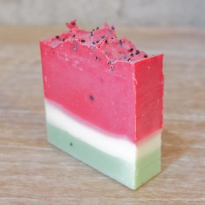 Cake Style Watermelon Mint Handmade Cold-Process Soap 125gr