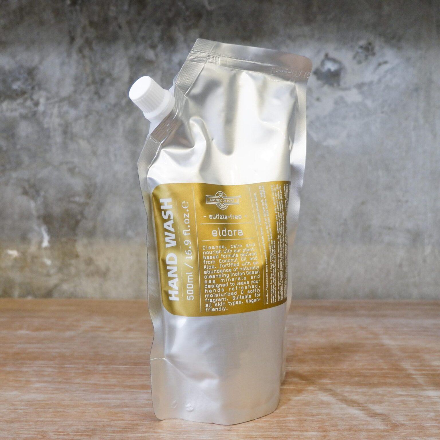 REFILL POUCH Sulfate Free HAND WASH 500ml - ELDORA - Republic of Soap