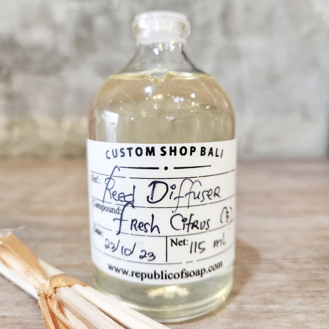 Reed Diffuser Aromatherapy Fresh Citrus (5) - 115ml - Hand-blended