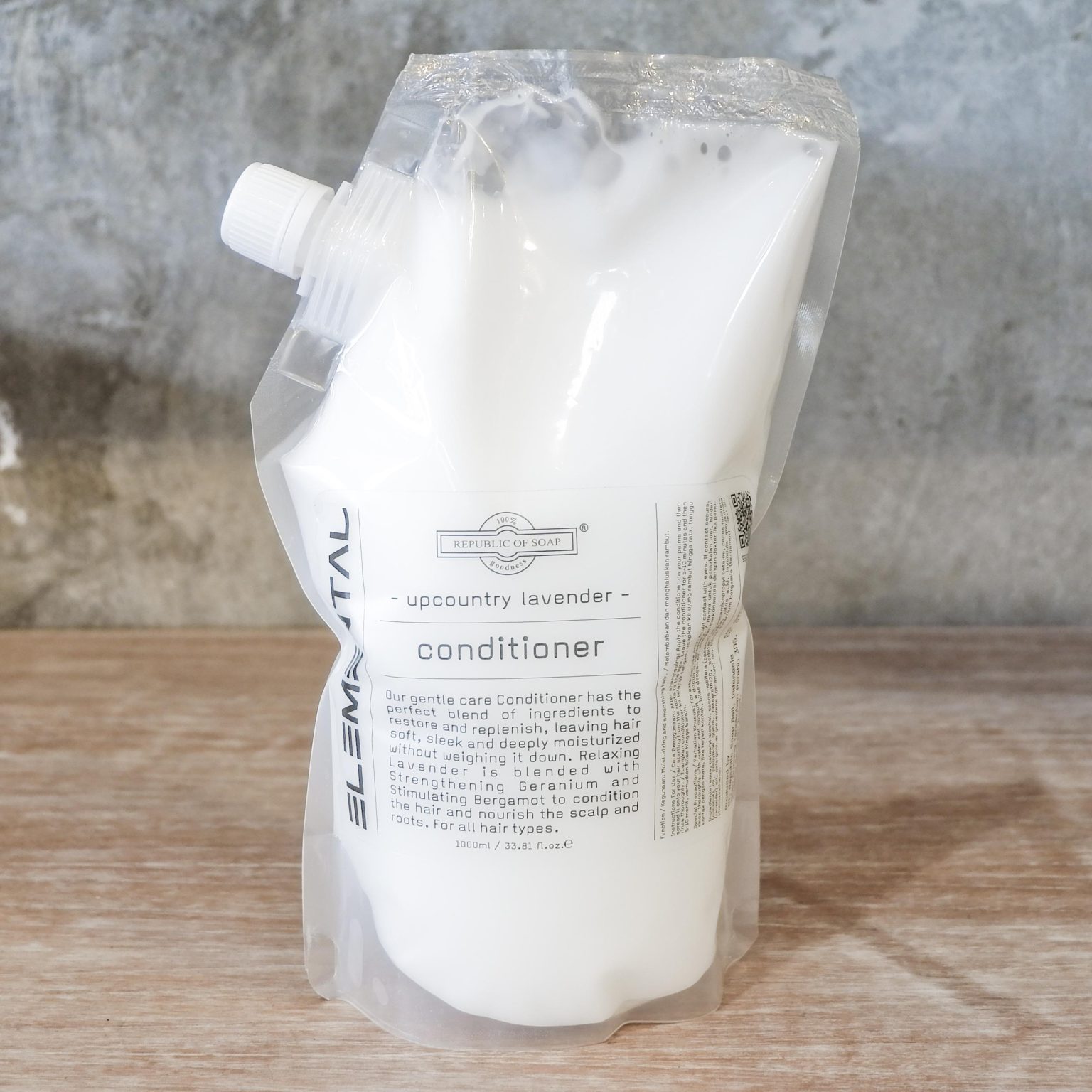 Conditioner Refill Pouch 1L Upcountry Lavender ELEMENTAL Collection