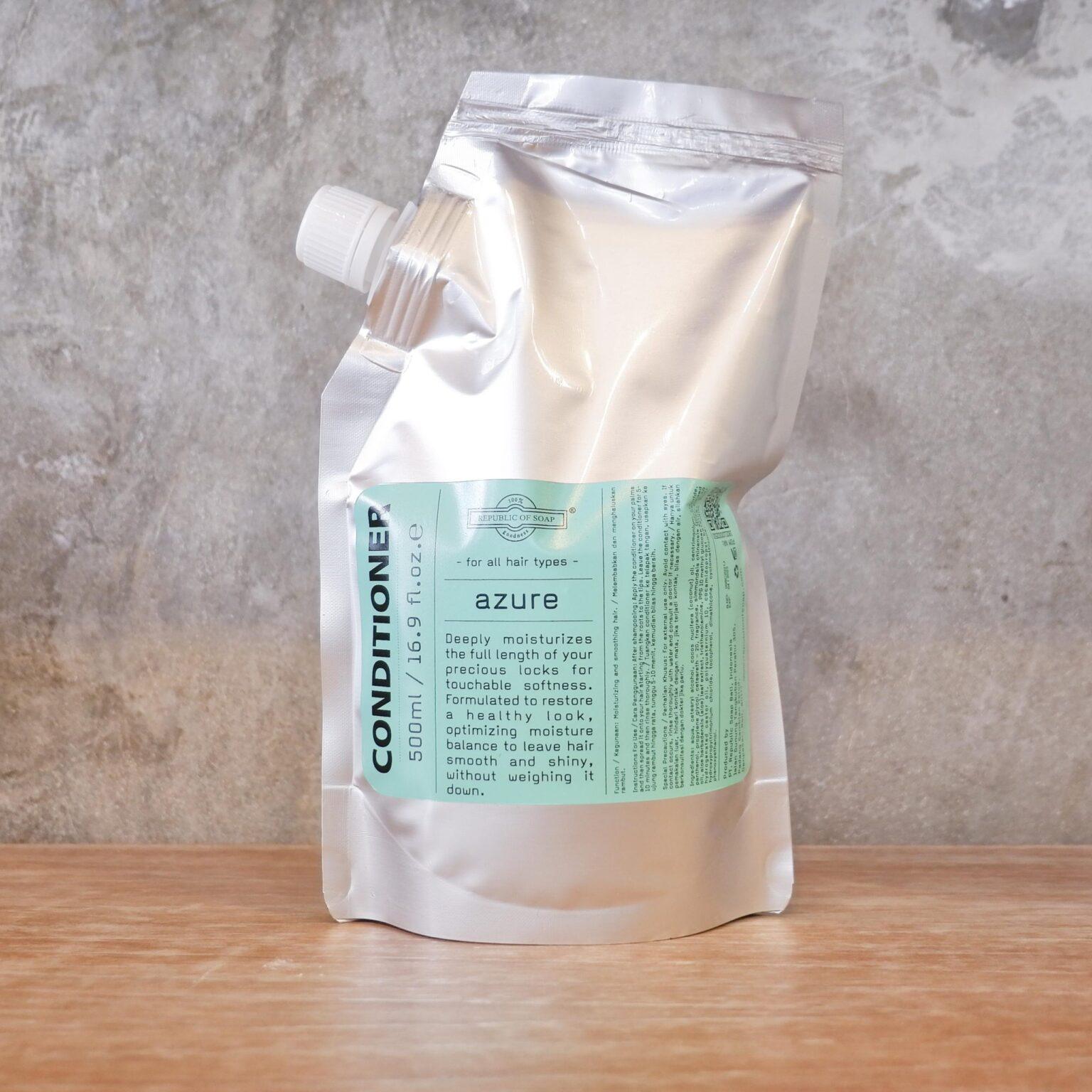 REFILL POUCH CONDITIONER 500ml - AZURE - Republic of Soap