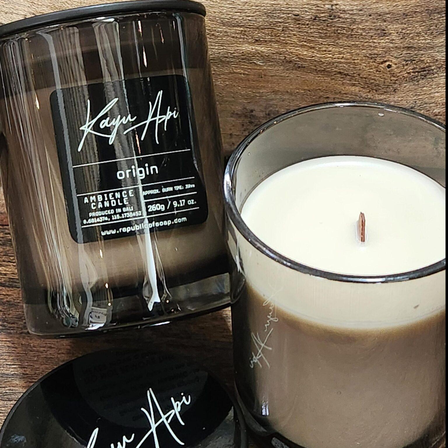 Scented Wood Fire Candle - KayuApi - Origin - 260g  Republic of Soap