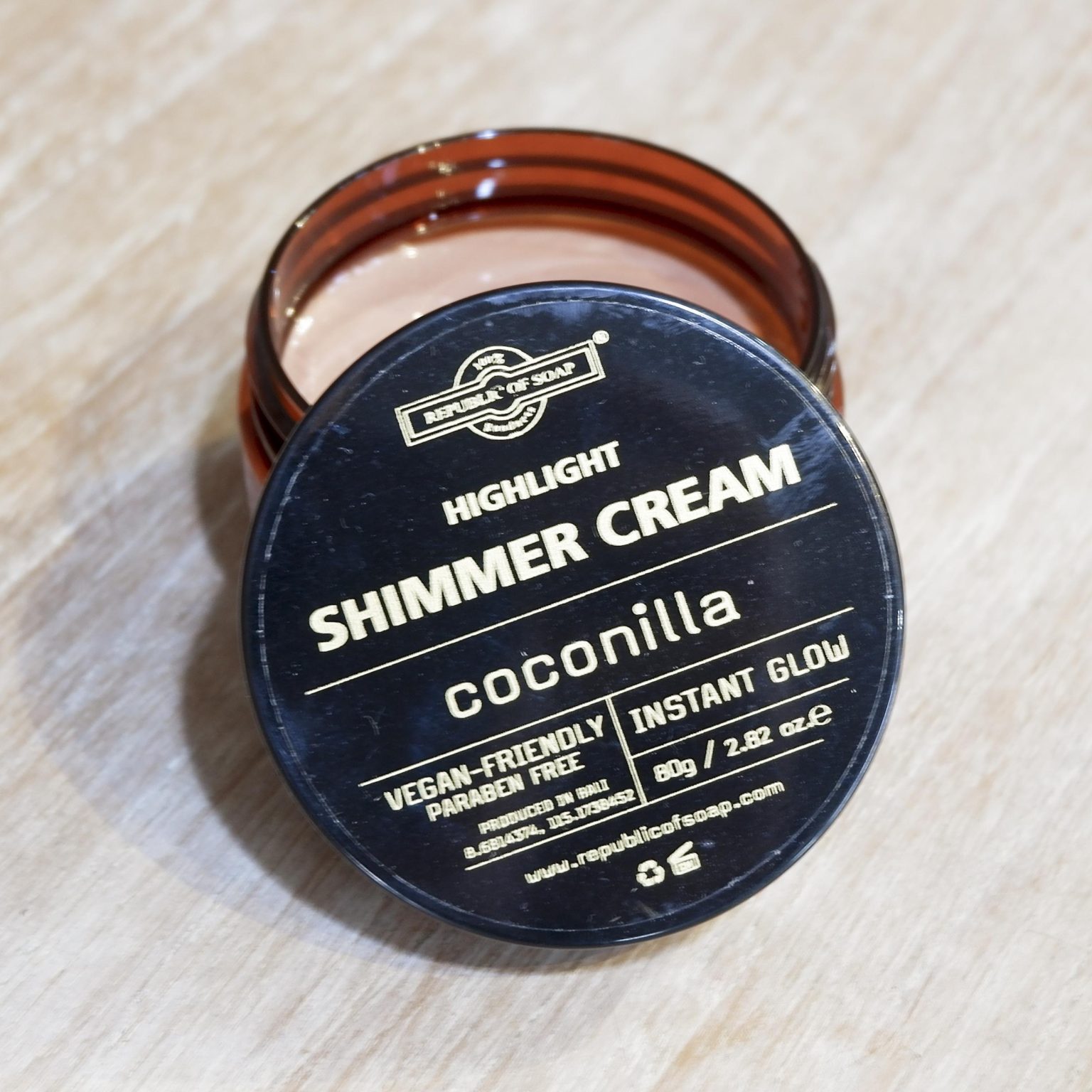 Shimmer Glow Cream Vegan Friendly w/ Shea Butter 80g - Coconilla