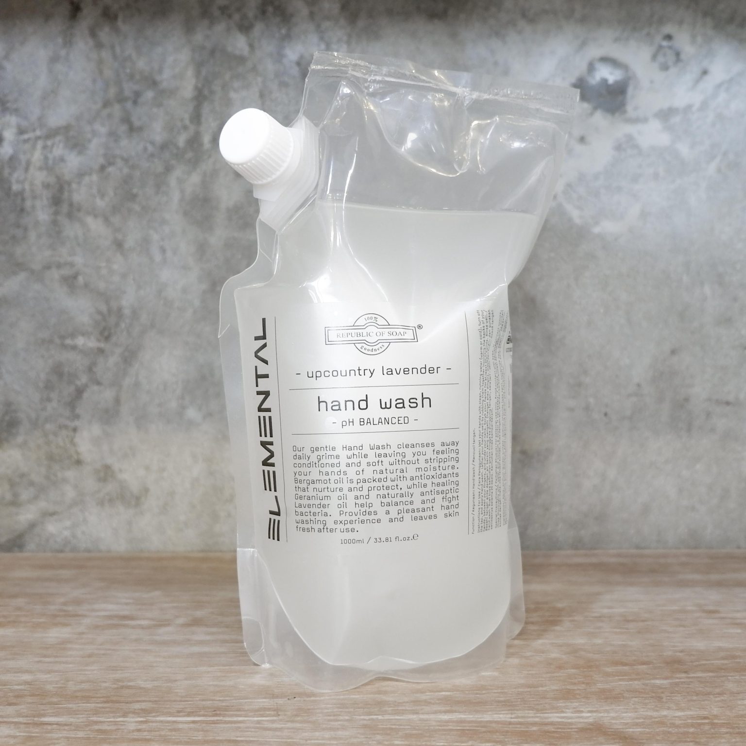 Hand Wash Refill Pouch 1L - Upcountry Lavender - ELEMENTAL Collection