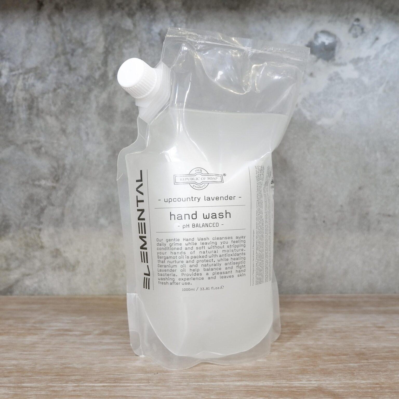 Hand Wash Refill Pouch 1L - Upcountry Lavender - ELEMENTAL Collection