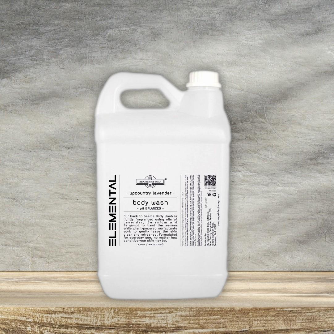 Body Wash Refill Jerigen 5L Upcountry Lavender - ELEMENTAL Collection