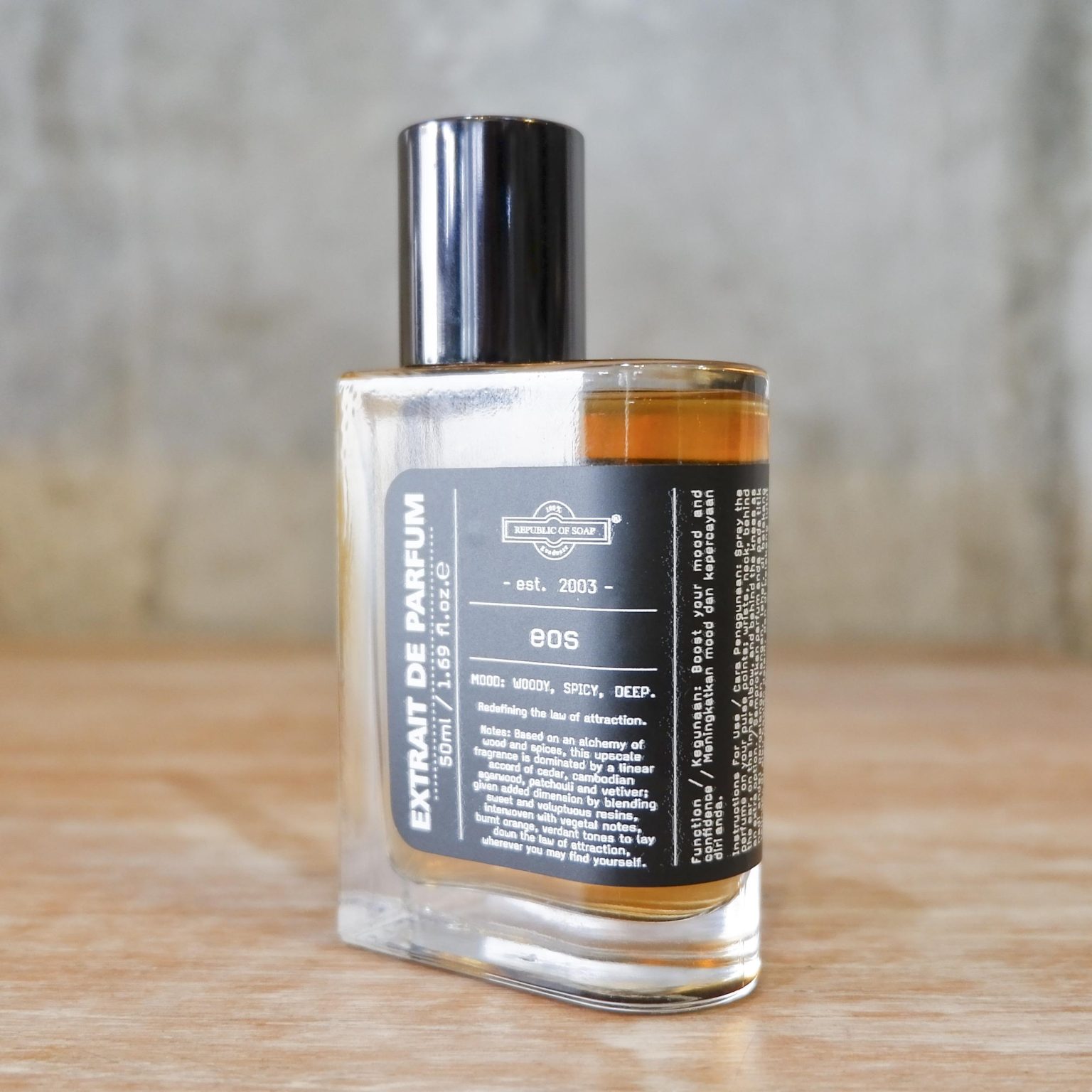 EOS Perfume 50ml - Extrait de Parfum - Republic Of Soap