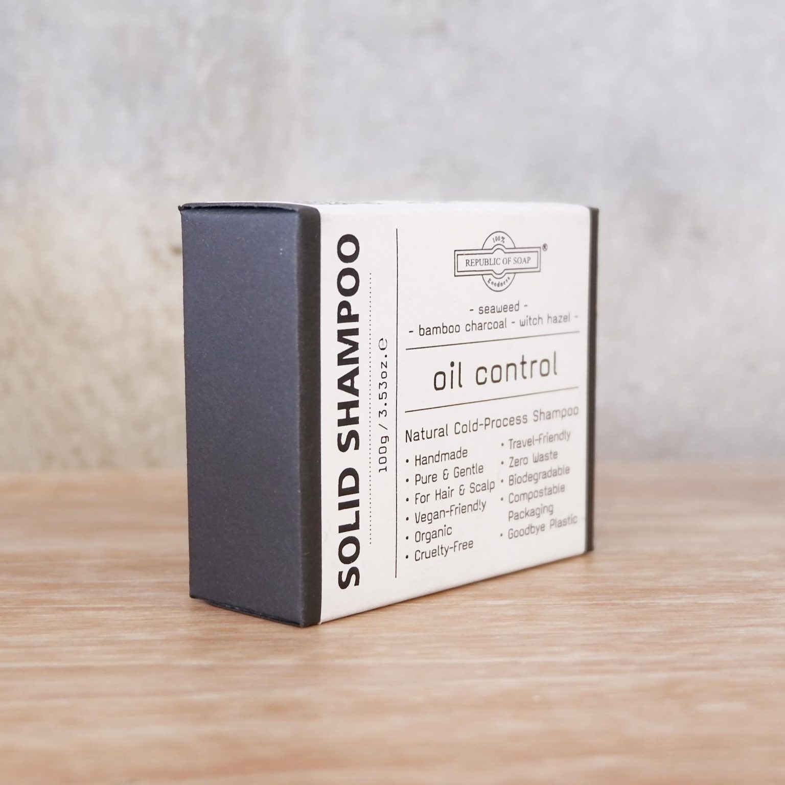 Natural Cold-Process Solid Shampoo / Oil Control for Oily hair 125gr