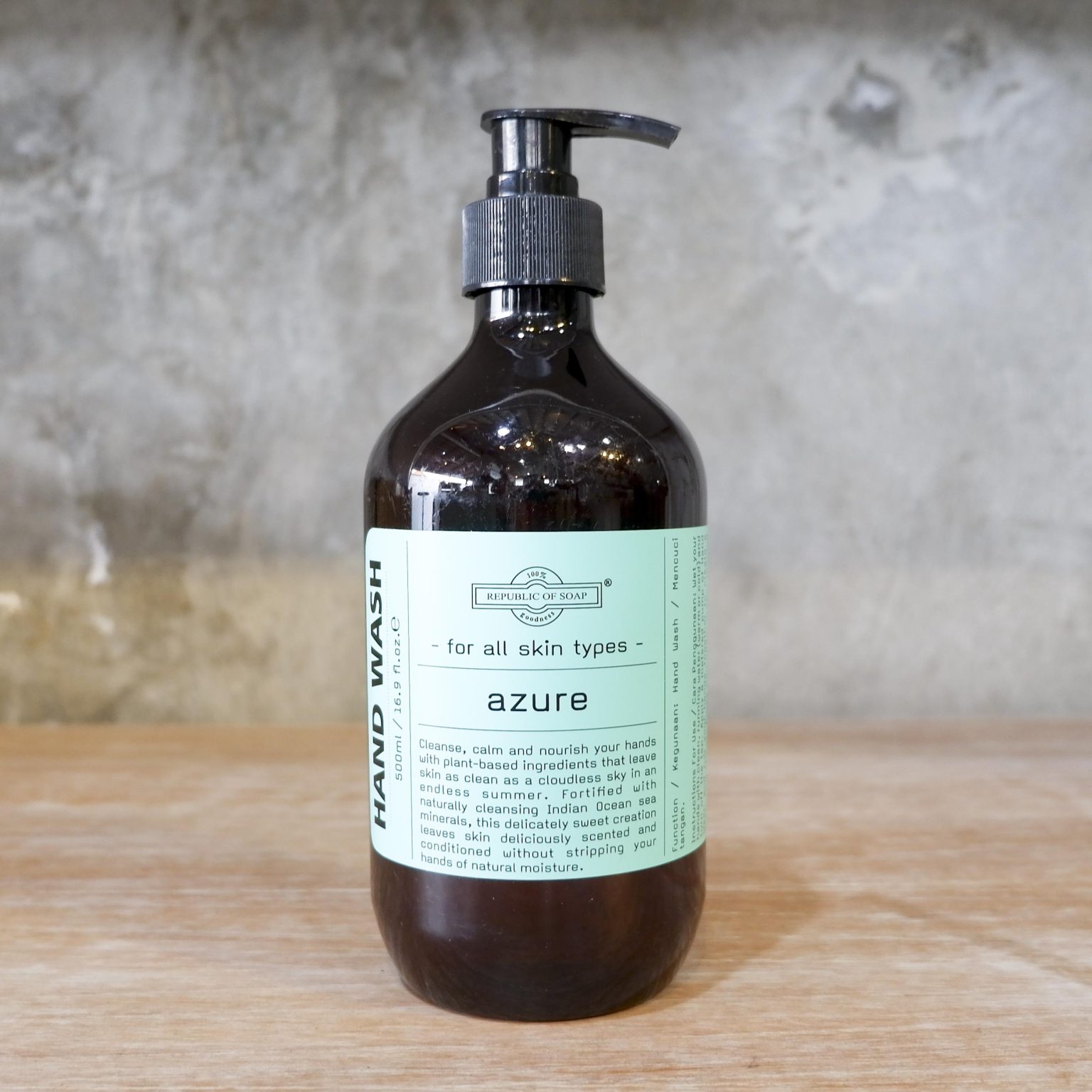 HAND WASH Liquid Soap 500ml - Azure - Republic of Soap
